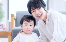 母親と赤ちゃんの写真